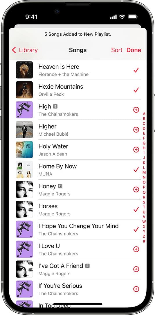 Playlist placement 1