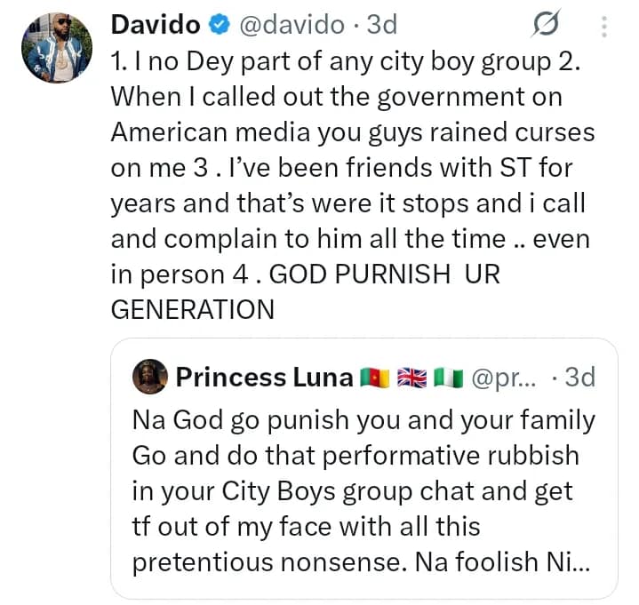 Davido tweet 1