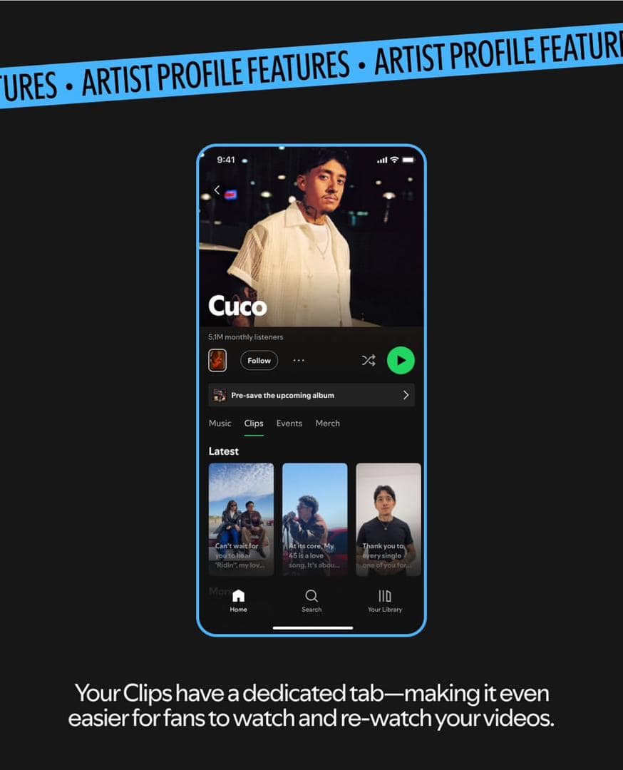 New updates on Spotify for Artists make profiles more powerful than ever